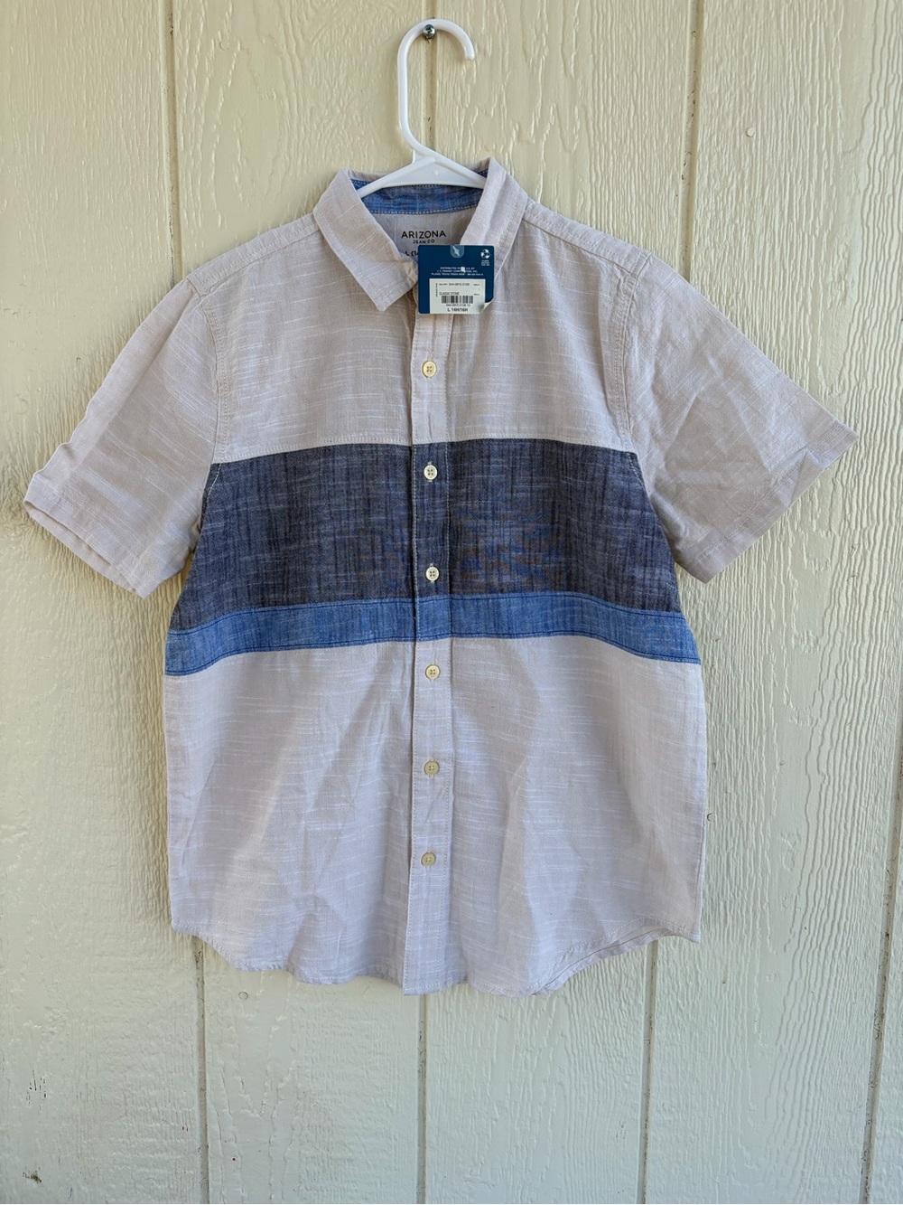 Arizona Jean Company Short Sleeve Button-Up Boy’s Size L